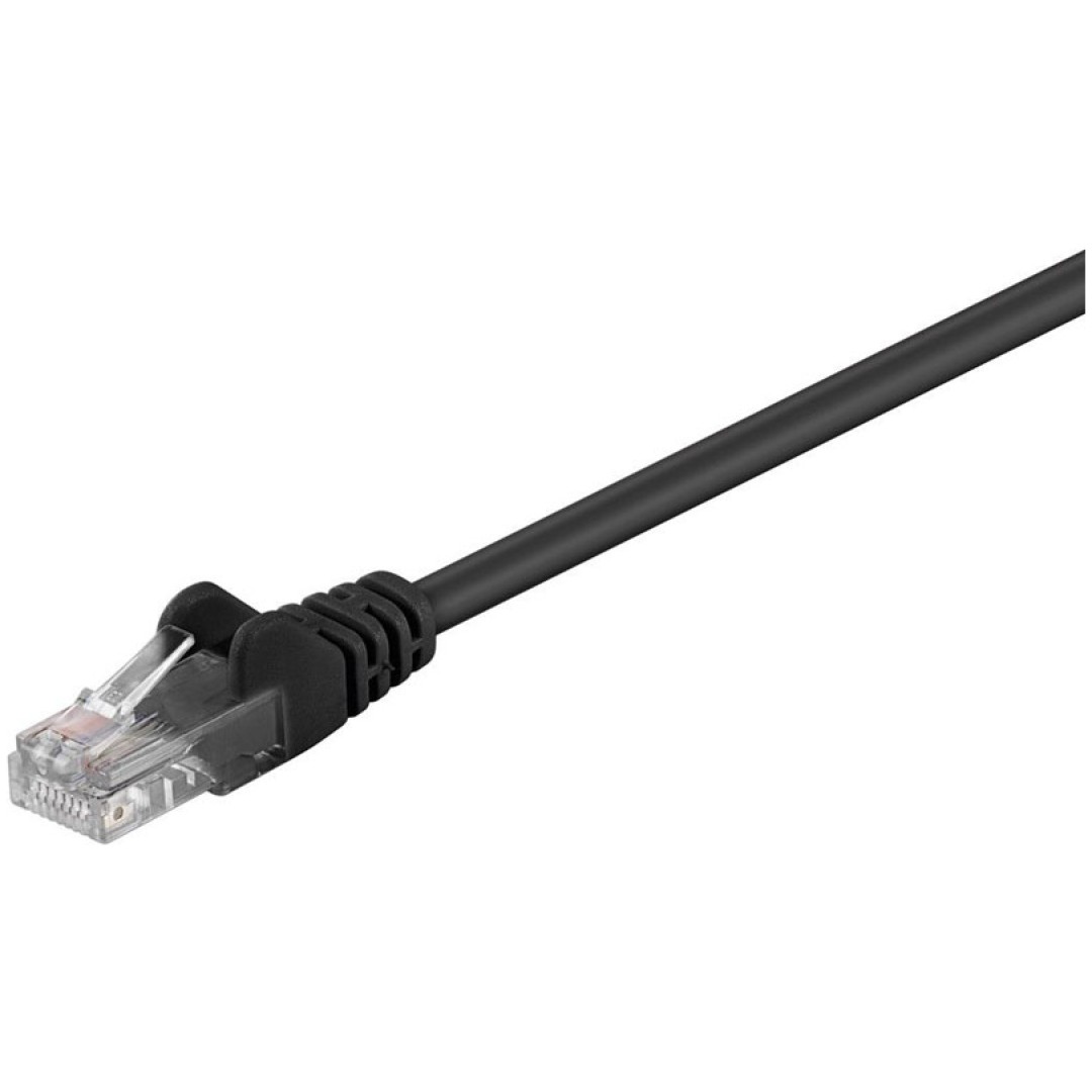 GOOBAY U/UTP CAT 5e patch 1 m črn mrežni povezovalni kabel