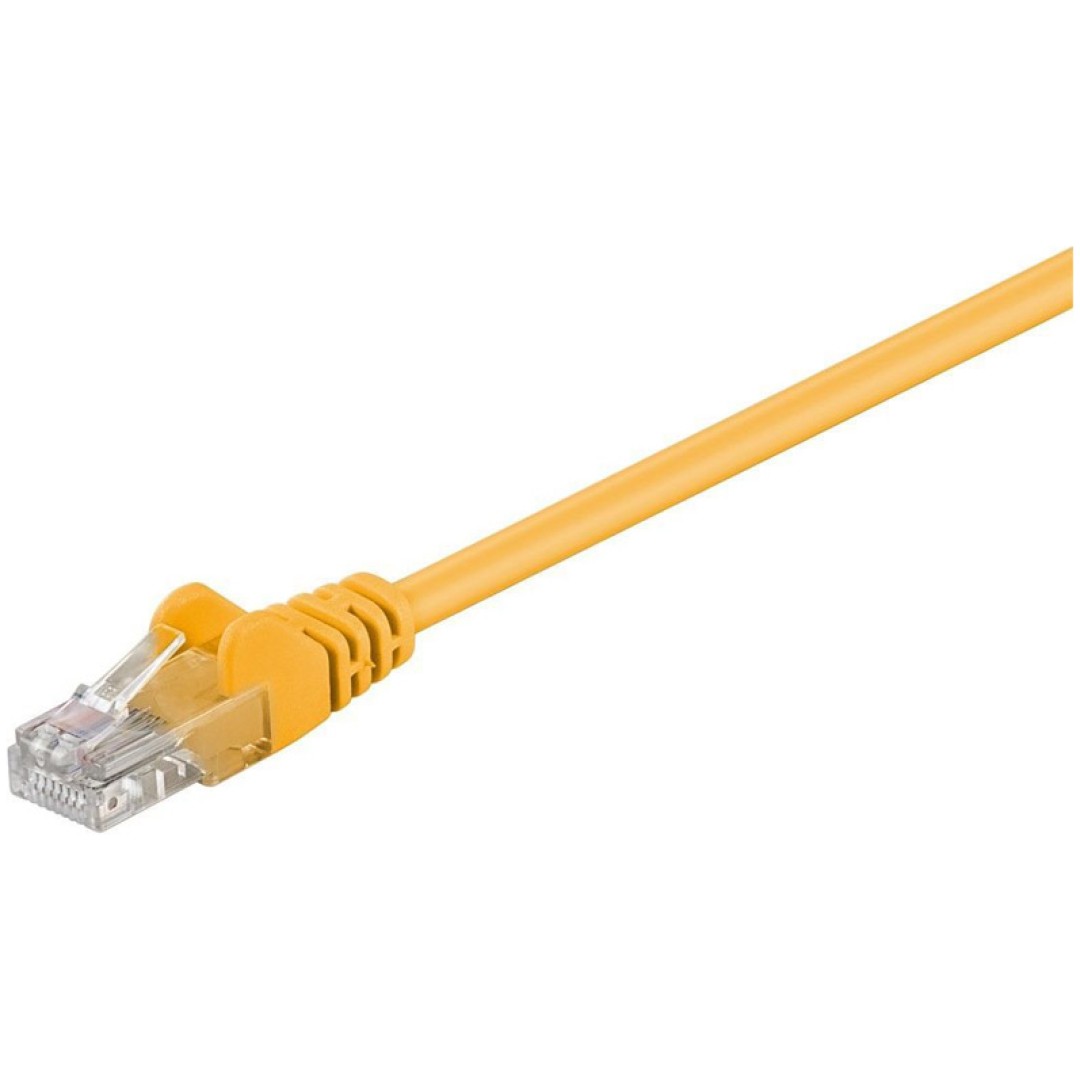 GOOBAY U/UTP CAT 5e patch 5 m rumeni mrežni povezovalni kabel
