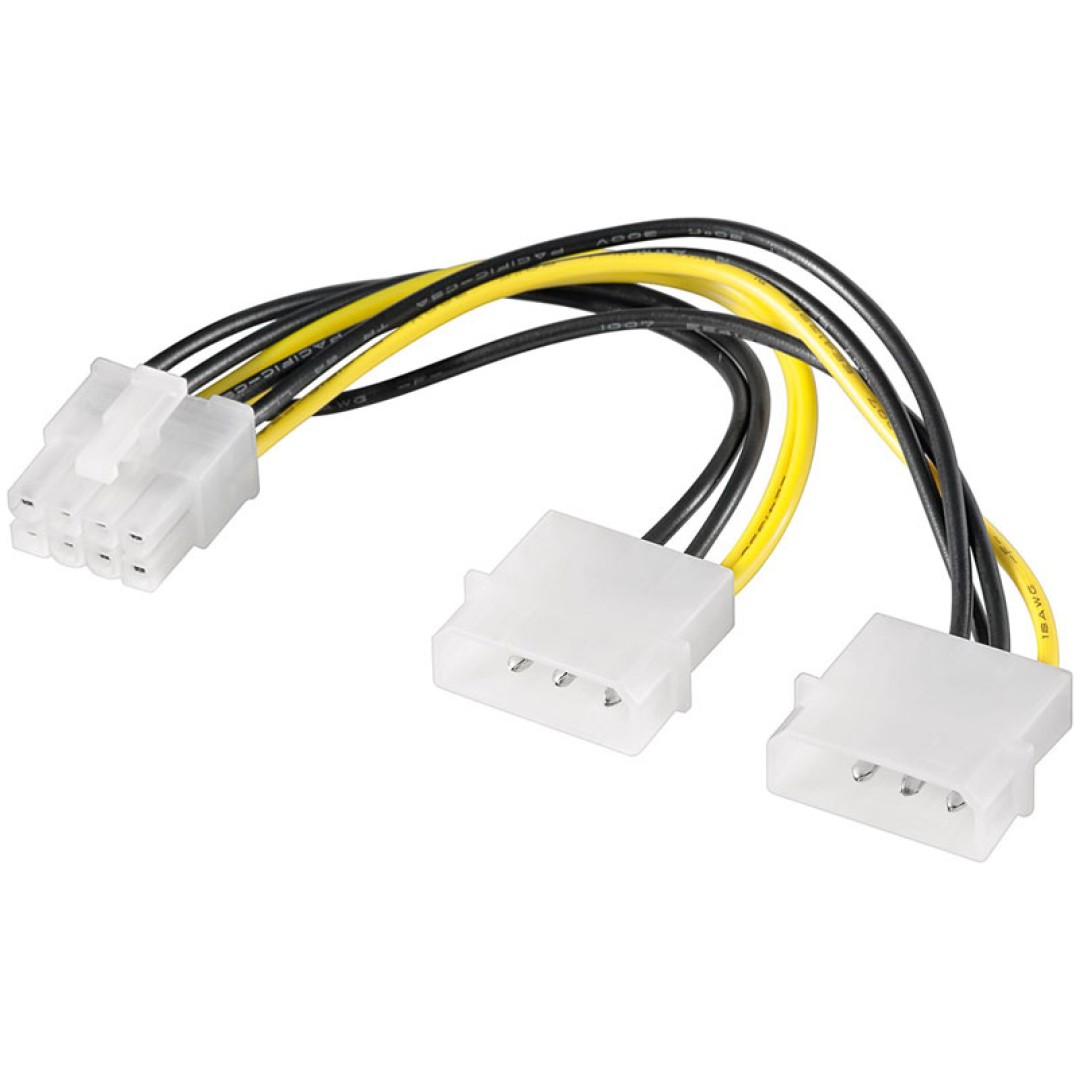 Kabel adapter napajalni MOLEX => PCI-Express 8 pin Goobay