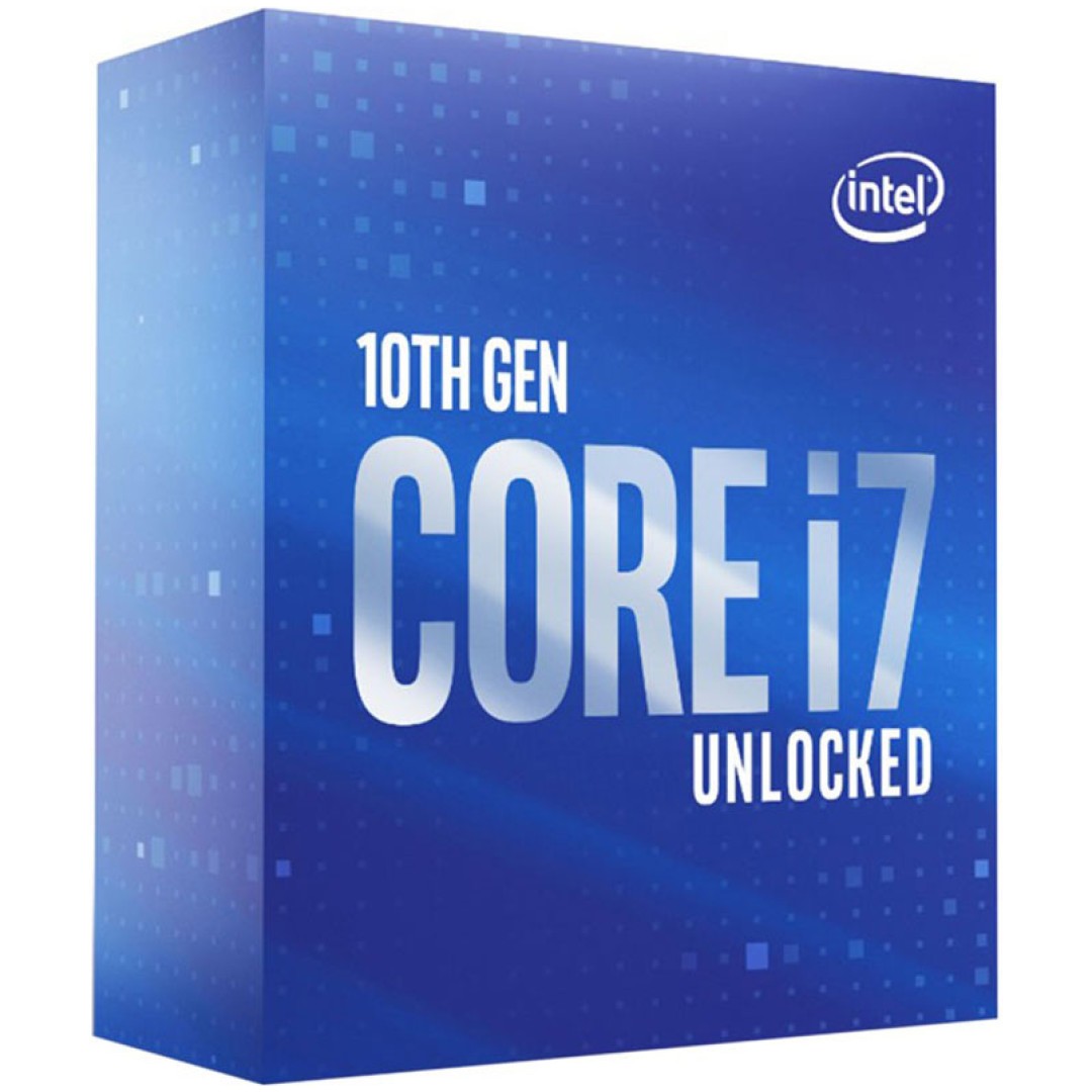 Procesor Intel 1200 Core i7 10700KF 3.8Hz/5.1GHz Box 125W - brez grafike in hladilnika