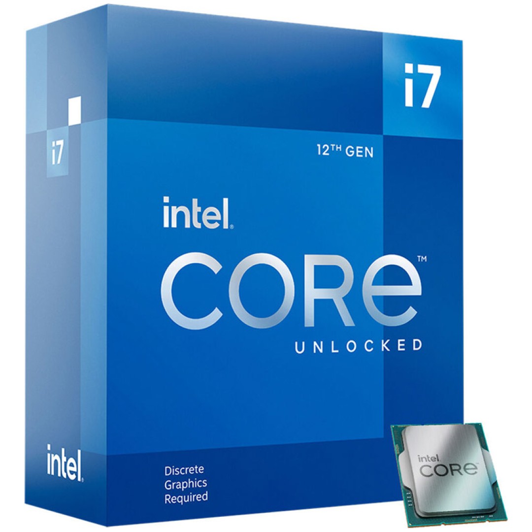 Procesor Intel 1700 Core i7 12700KF 12C/20T 2.7GHz/5.0GHz BOX 125W - brez grafike in hladilnika