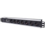 INTELLINET 19" Rackmount 1.5U 3m 7 vtičnic za omrežne omare prenapetostna zaščita razdelilec