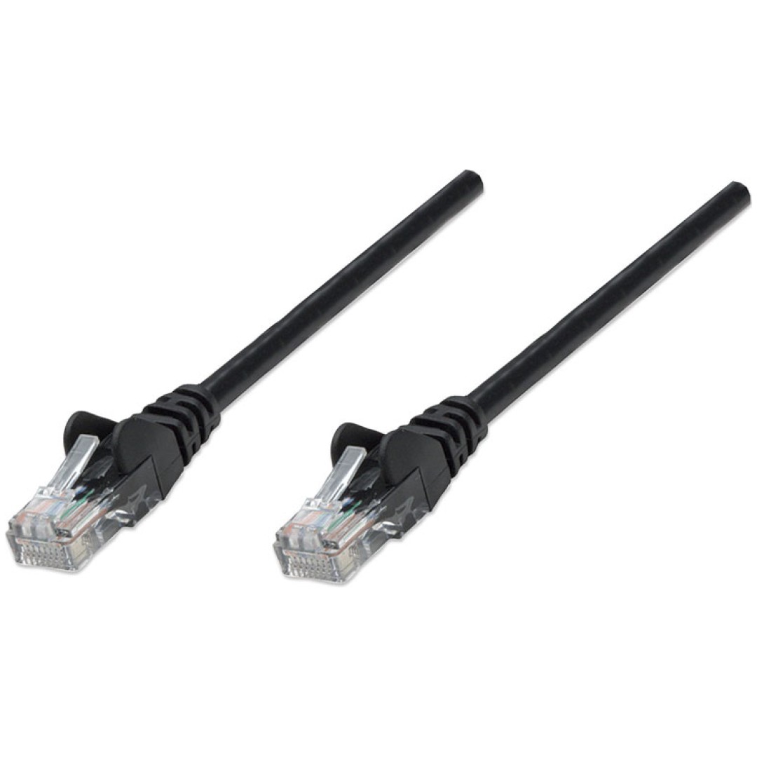 INTELLINET CAT5e UTP 2m črn mrežni priključni patch kabel