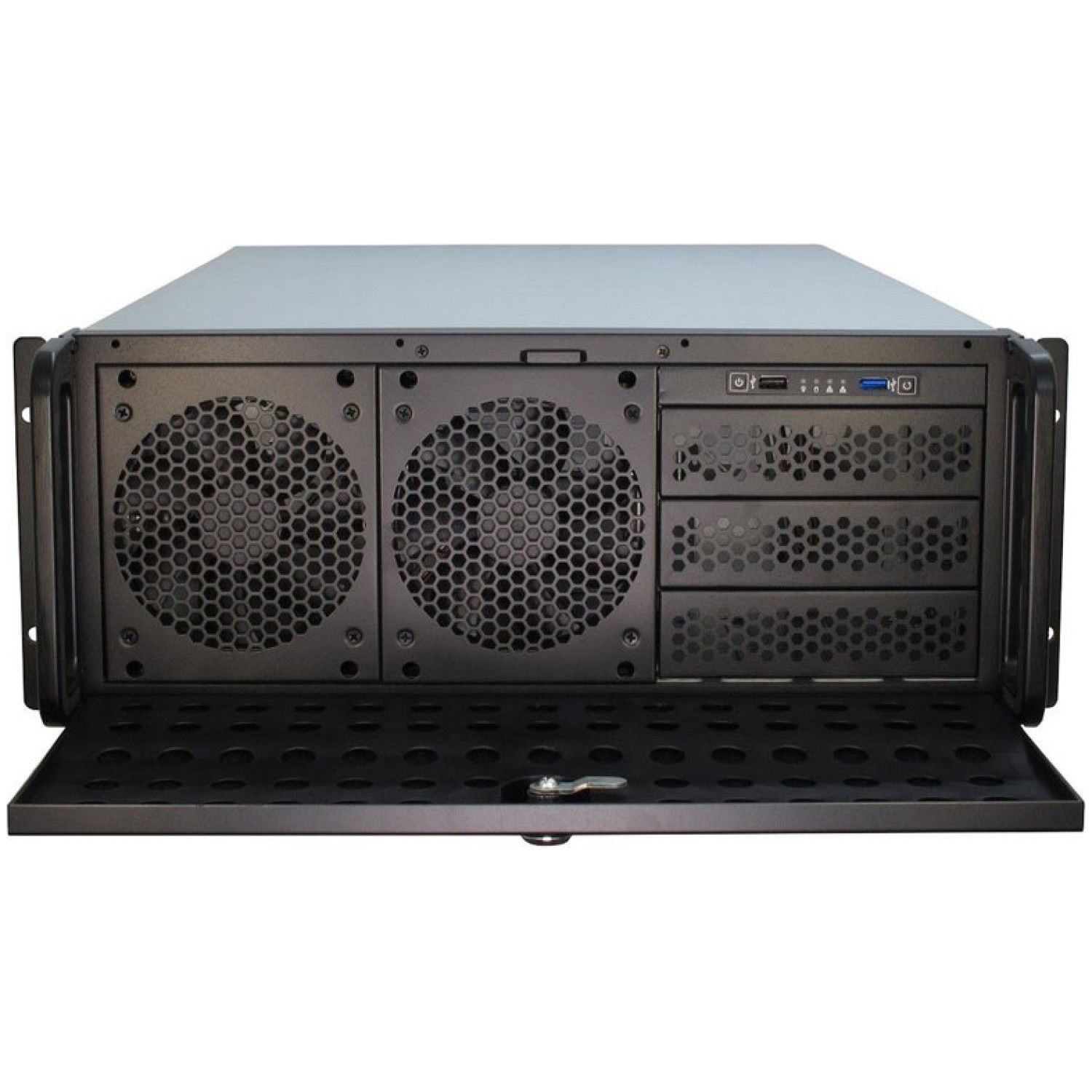 2 cm (19") INTER-TECH 4U-4129L 4U rack