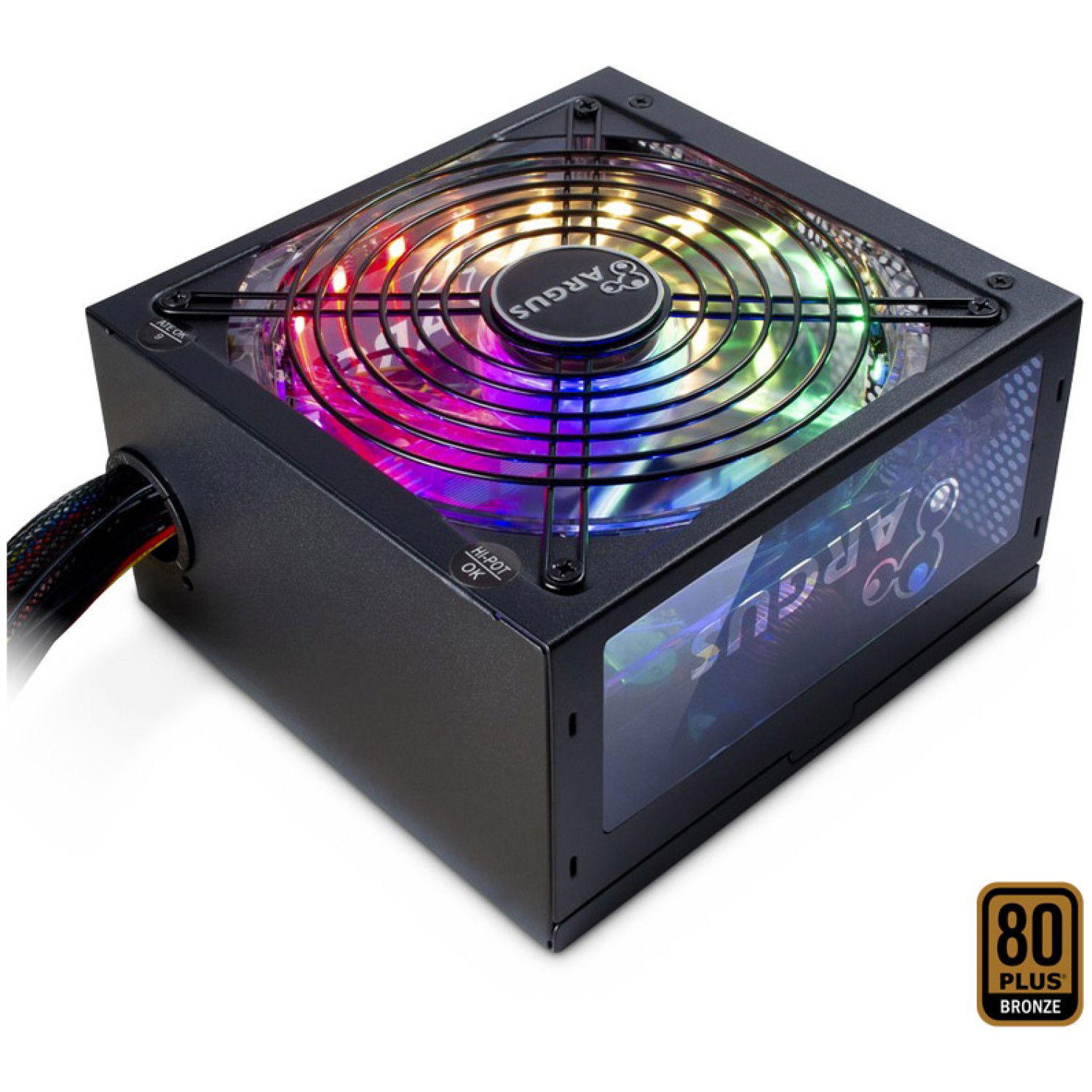 Napajalnik - 700W Inter-Tech Argus 80Plus Bronze 88% ATX12V 2.3 Non modular 140mm RGB črna (88882173)