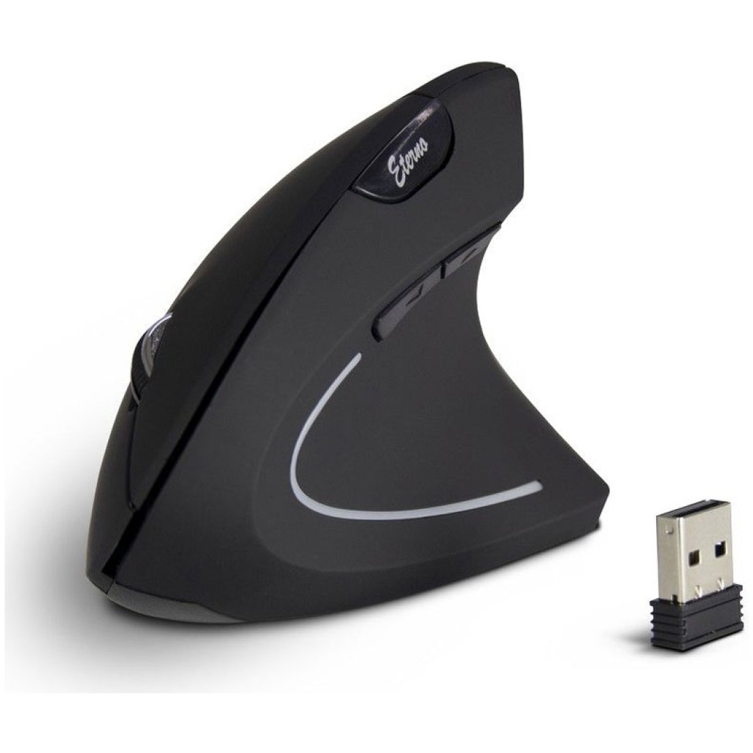 INTER-TECH Eterno KM-206R USB brezžična za desničarje optična vertikalna miška