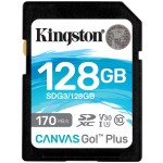 Spominska kartica SDXC 128GB Kingston 170MB/s/90MB/s U3 V30 UHS-I (SDG3/128GB)