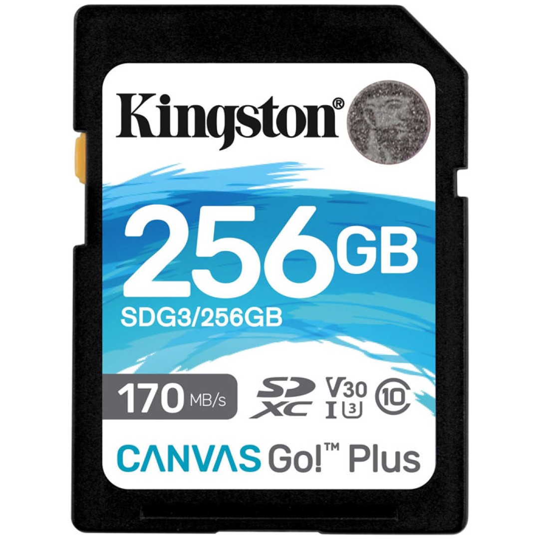 KINGSTON Canvas Go! Plus SD 256GB Class 10 UHS-I U3 V30 (SDG3/256GB) spominska kartica