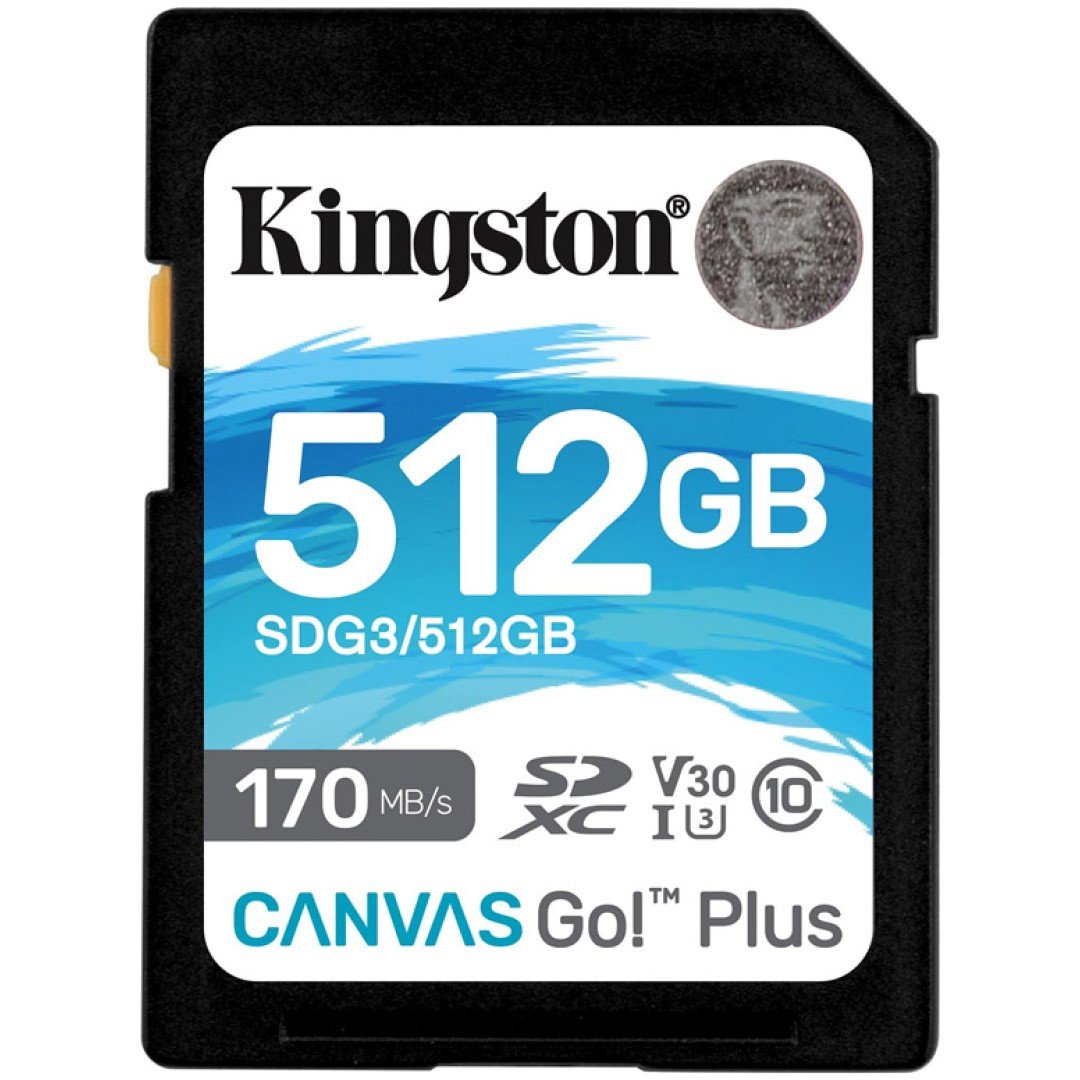 KINGSTON Canvas Go! Plus SD 512GB Class 10 UHS-I U3 V30 (SDG3/512GB) spominska kartica