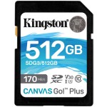 KINGSTON Canvas Go! Plus SD 512GB Class 10 UHS-I U3 V30 (SDG3/512GB) spominska kartica