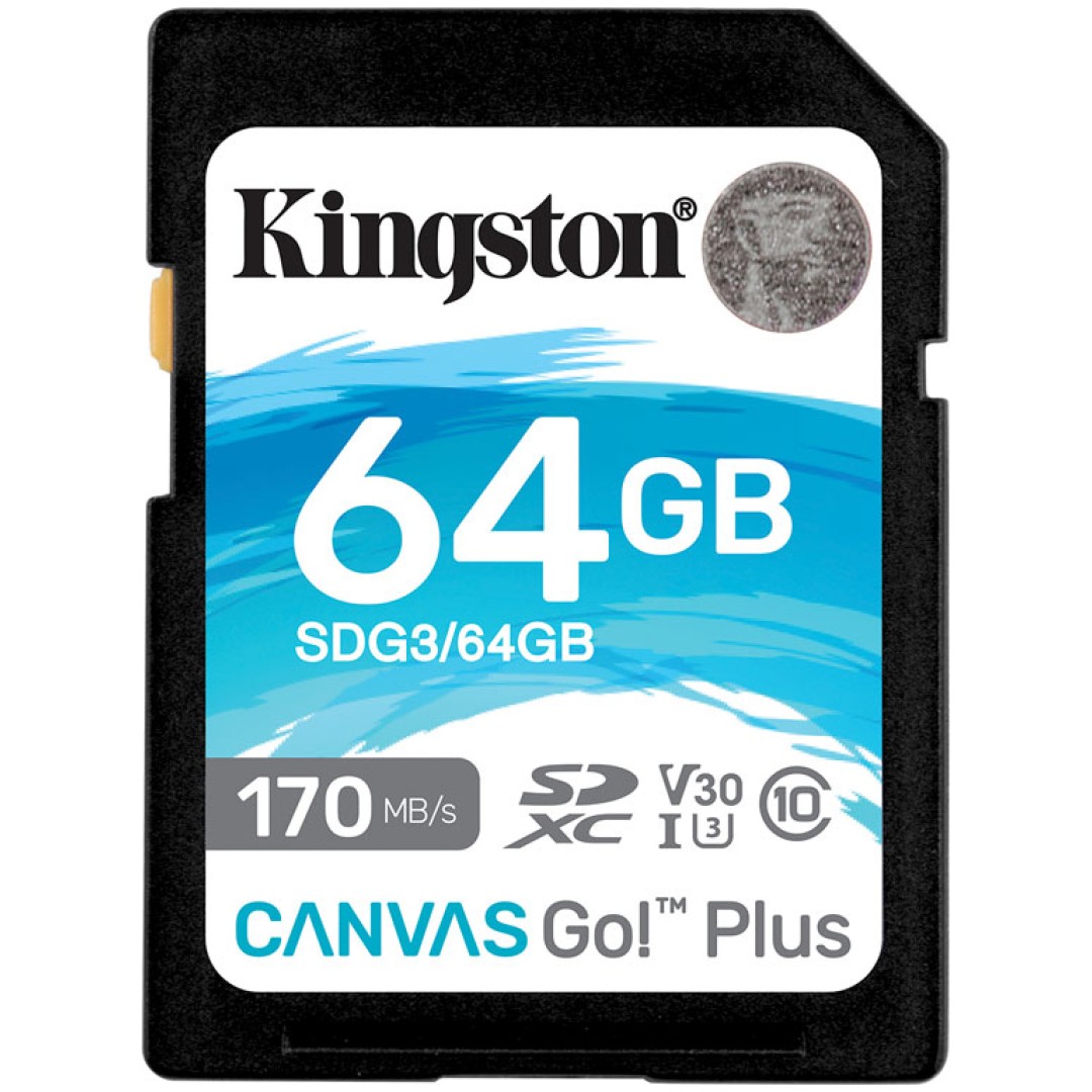 Spominska kartica SDXC 64GB Kingston Canvas Go! Plus 170MB/s U3 V30 UHS-I )