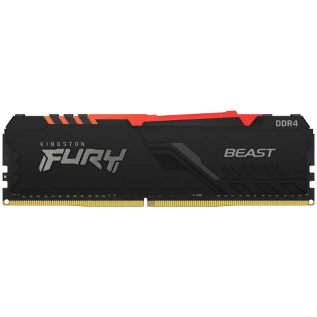 DDR4 16GB 3600MHz CL18 Single (1x16GB) Kingston RGB Fury Beast XMP2.0 1