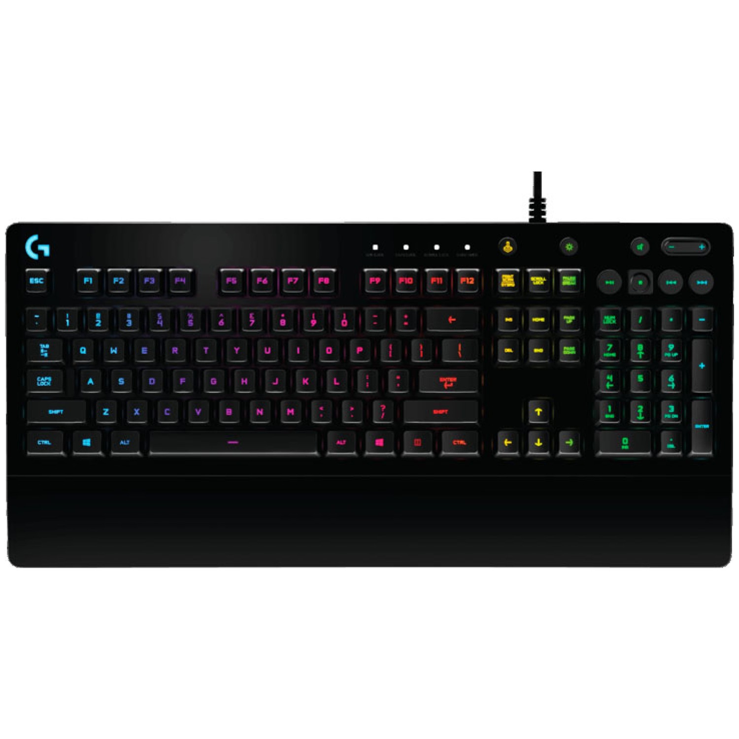 LOGITECH G213 Prodigy RGB osvetljena žična črna slo tisk tipkovnica