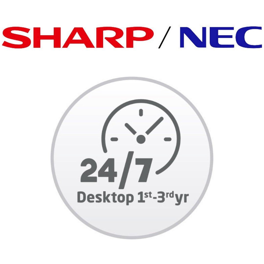 NEC podaljšanje garancije na 3 leta za 24/7 namizne zaslone