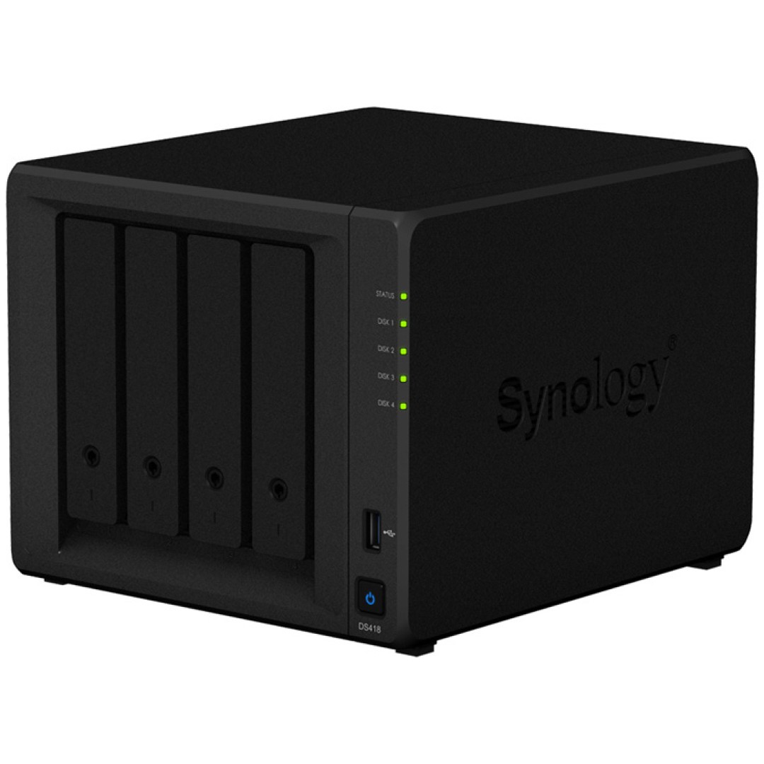 NAS ohišje Synology DS-418 (2GB) All-In-One server 4x 3.5" SATA za delovne skupine