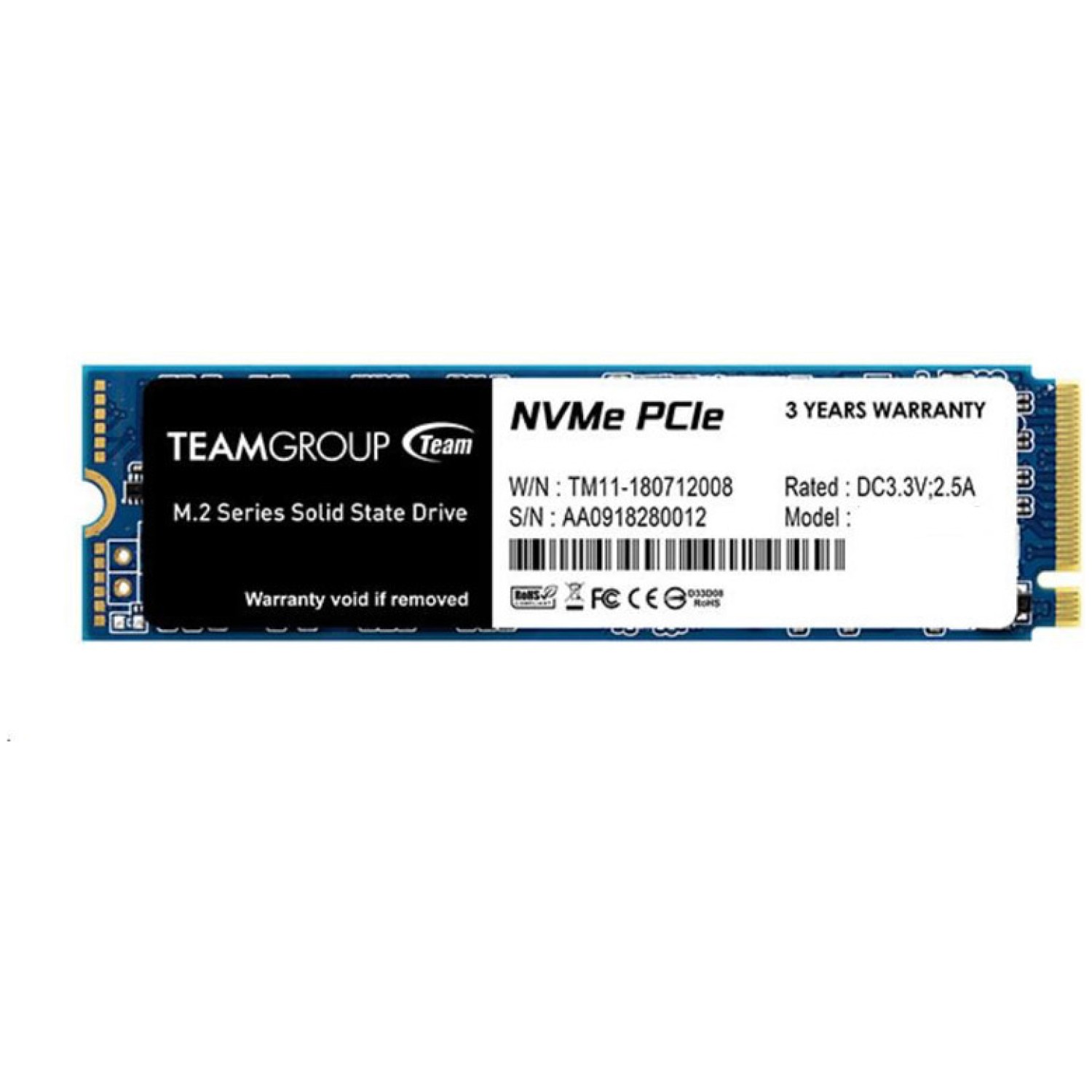 Disk SSD M.2 NVMe PCIe 3.0 256GB Teamgroup MP33 2280 1600/1000MB/s (TM8FP6256G0C101)