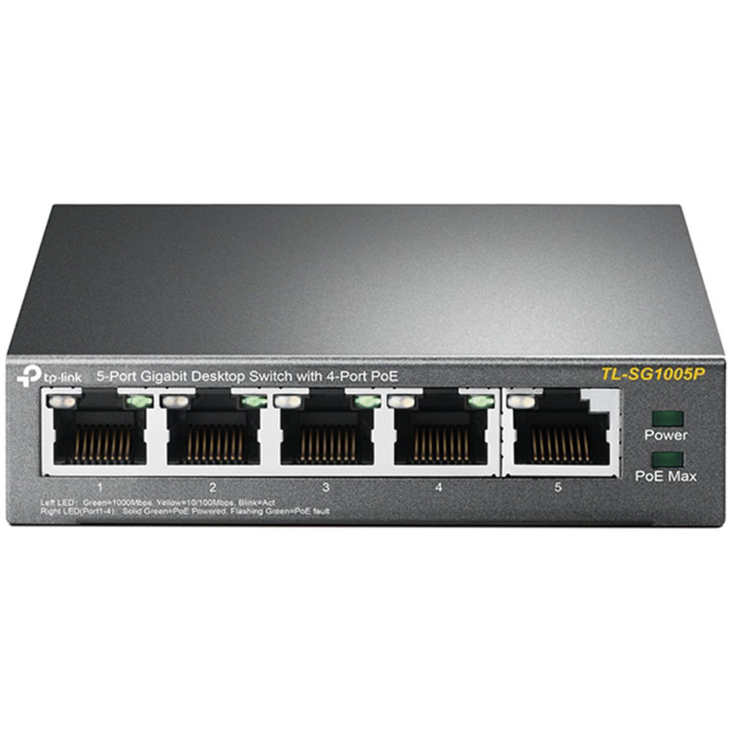 STIKALO 5-PORT TP-Link 100/1000 (TL-SG1005P-V2)