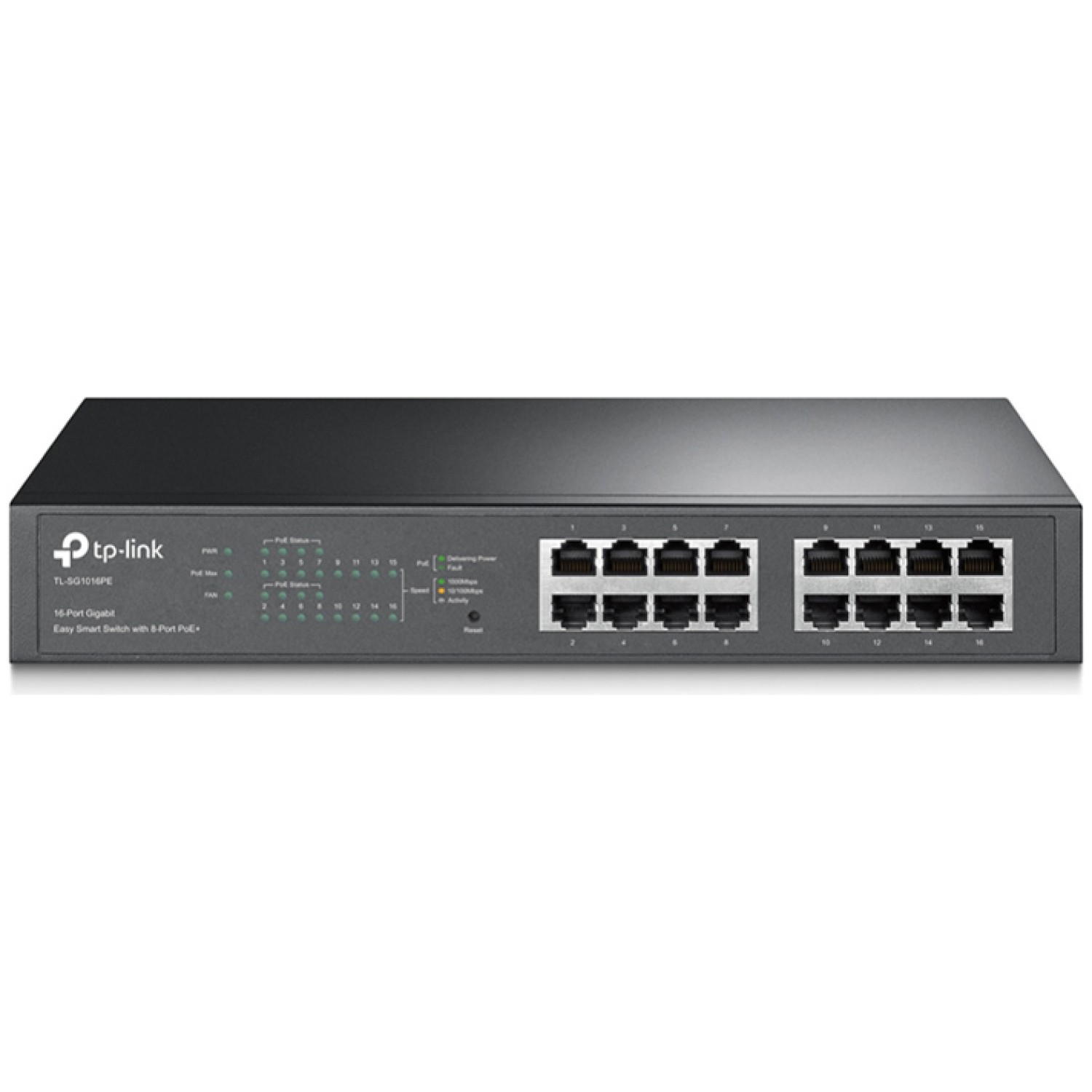 TP-LINK TL-SG1016PE V2 16-port gigabit 8xPoE+ 110W rack mrežno stikalo-switch