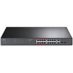 TP-LINK TL-SL1218MP 16-Port 10/100 2-port gigabit 16xPoE+ 250W 2xSFP rack mrežno stikalo-switch