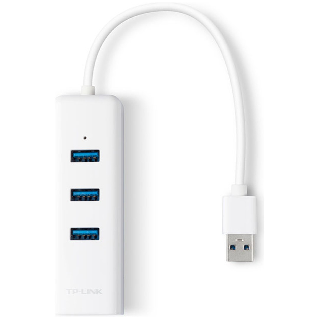 HUB USB 2.0 3portni TP-LINK UE330 z 100/1000 Ethernet mrežnim priključkom