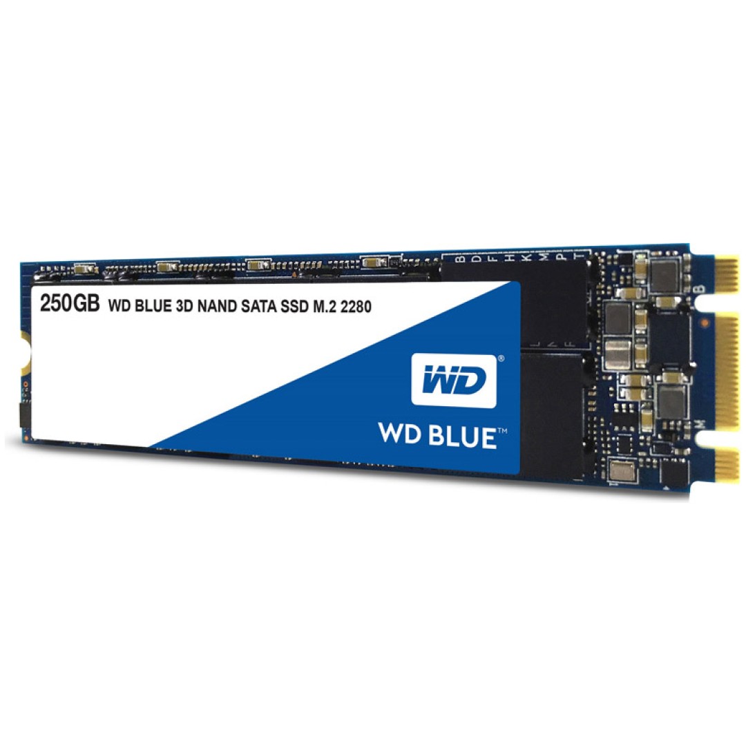 Disk SSD  M.2  80mm 250GB WD Blue 3D 550/525MB/s Typ 2280 (WDS250G2B0B)
