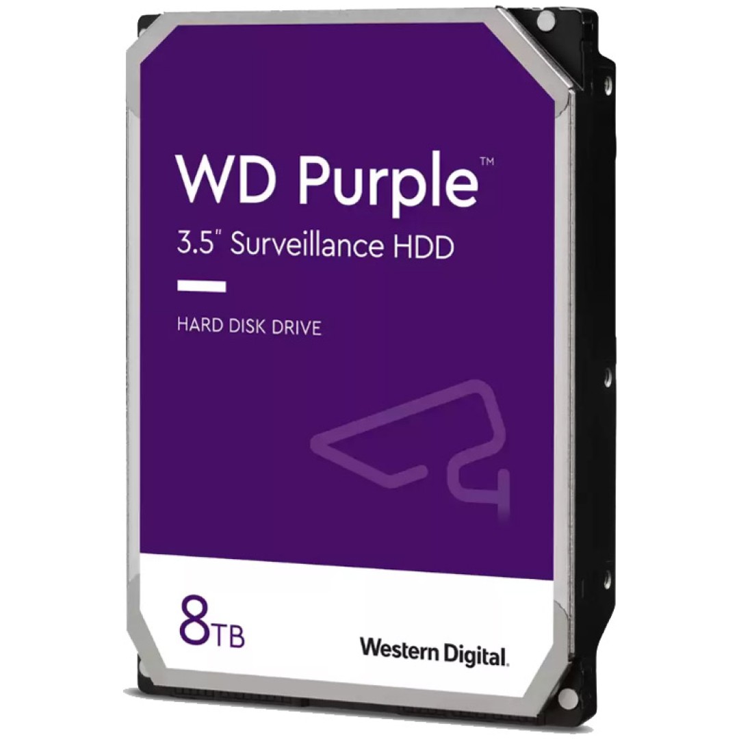 Trdi disk 8TB SATA3 WD84PURZ 6Gb/s 128MB Purple - primerno za snemalnike 24/7 delovanje