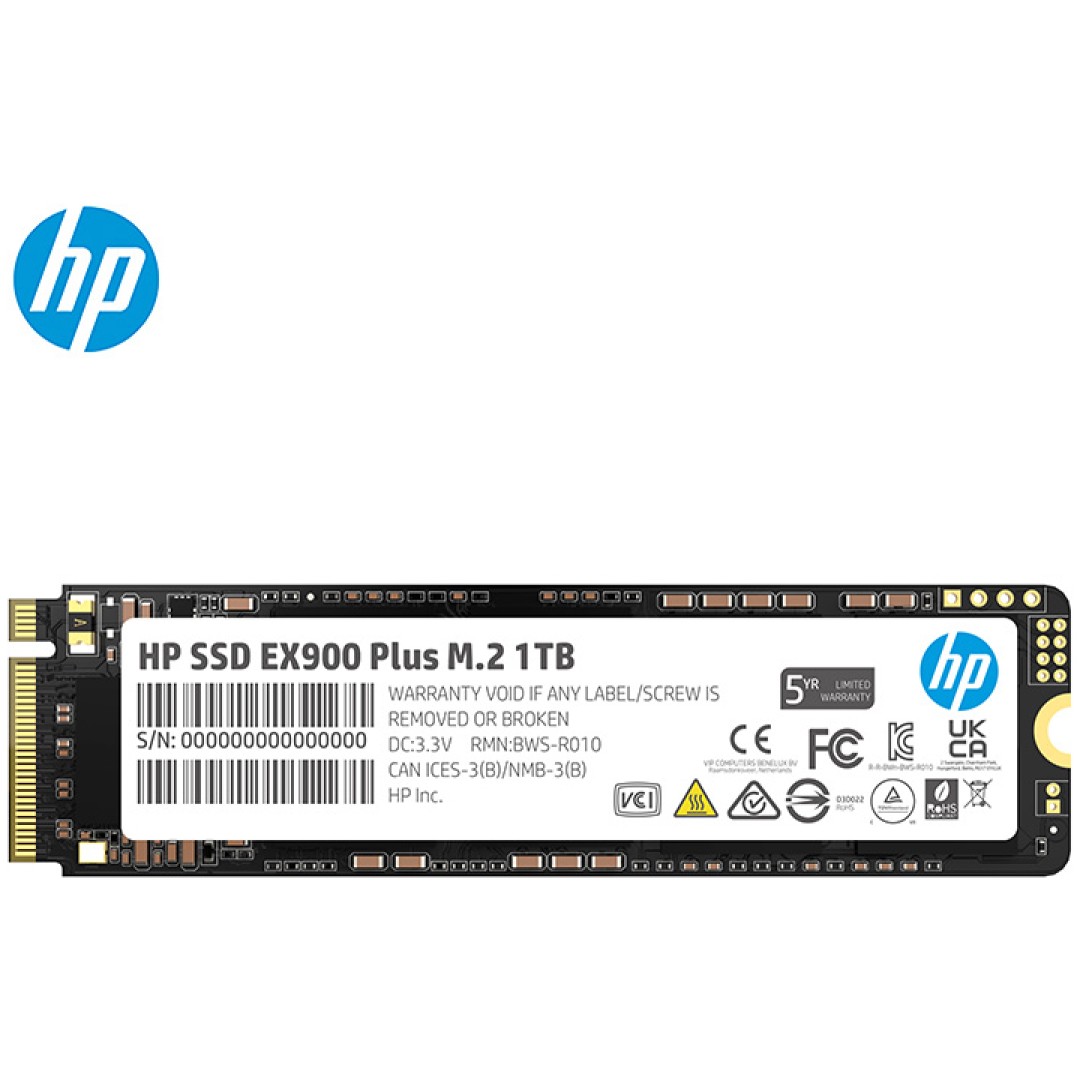 Disk SSD  M.2 80mm PCIe 1TB HP EX900 Plus 3D TLC NVMe 3300/2700MB/s Type 2280 (35M34AA)