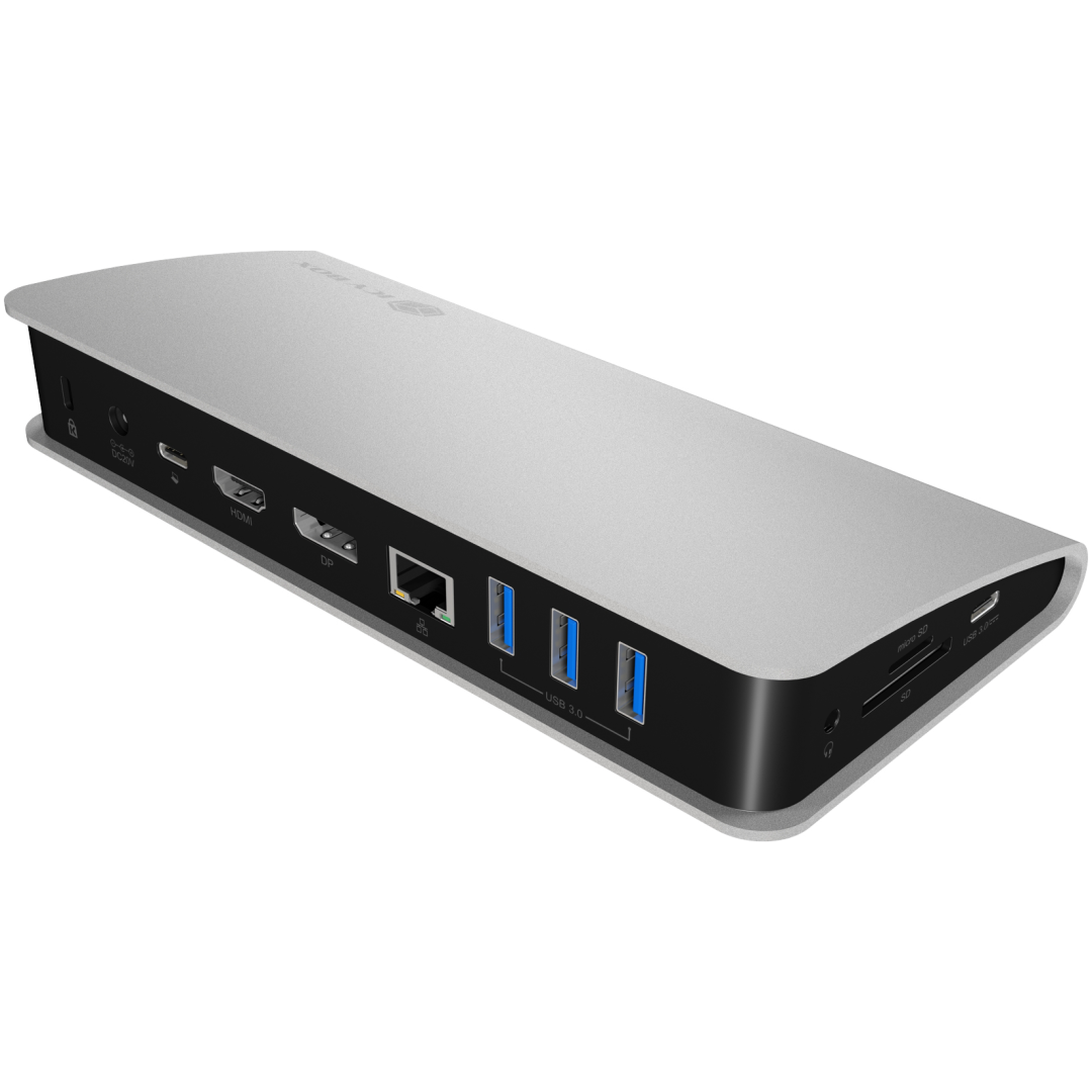 Priklopna postaja USB-C =>Icy Box Icybox IB-DK2408-C 11-in-1 1x HDMI 1xDisplayPort 4xUSB3.0 3xUSB-C 60W 1xLAN 1x3