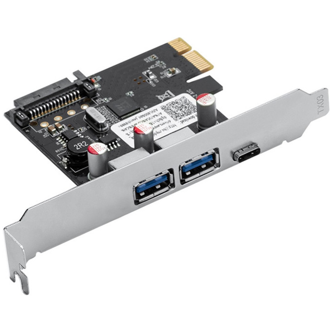 Kontroler PCI-Express => 2x USB 3.0 1x USB-C ORICO PNU-2A1C