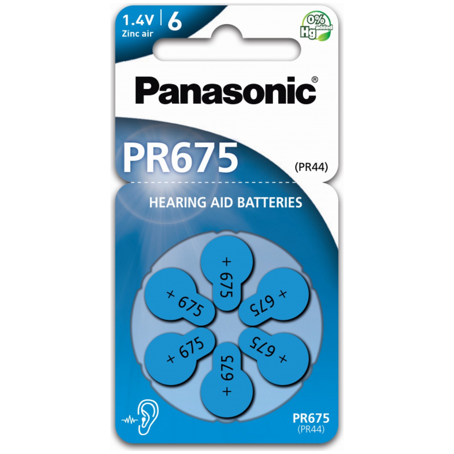 Panasonic baterije za slušni aparat PR675 PR675LH/6LB ODPRODAJA