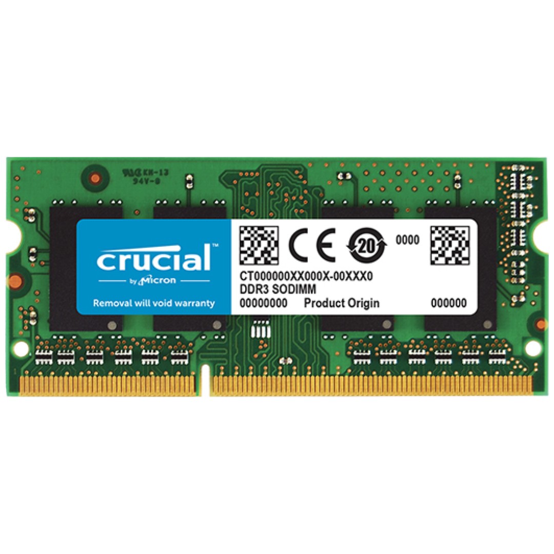 RAM SODIMM DDR3L 4GB PC3-12800 1600MHz CL11 1.35V Crucial