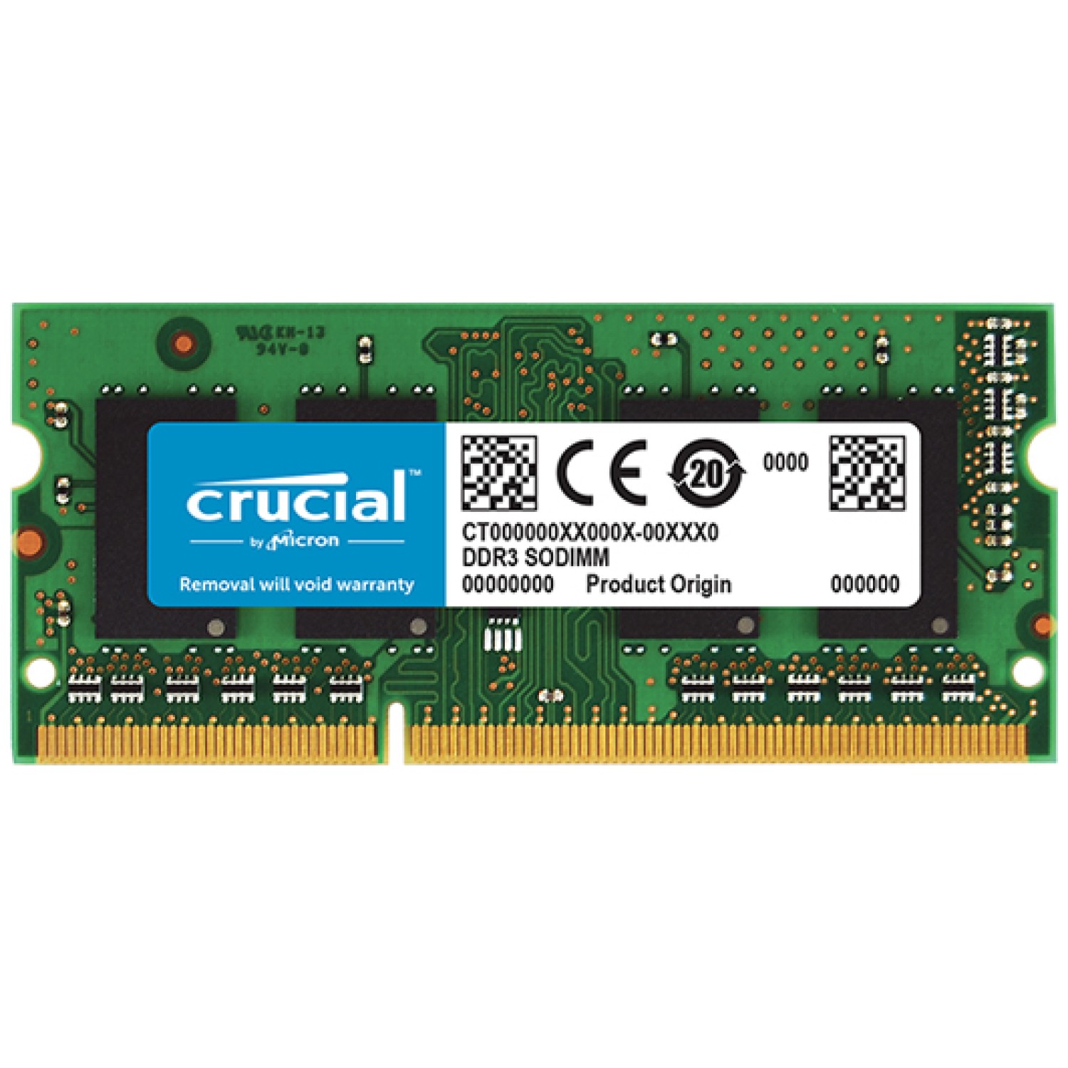 RAM SODIMM DDR3L 8GB PC3-12800 1600MHz CL11 1.35V Crucial