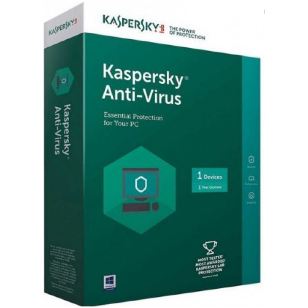 Antivirus  Kaspersky  1-letna licenca za 1PC BOX