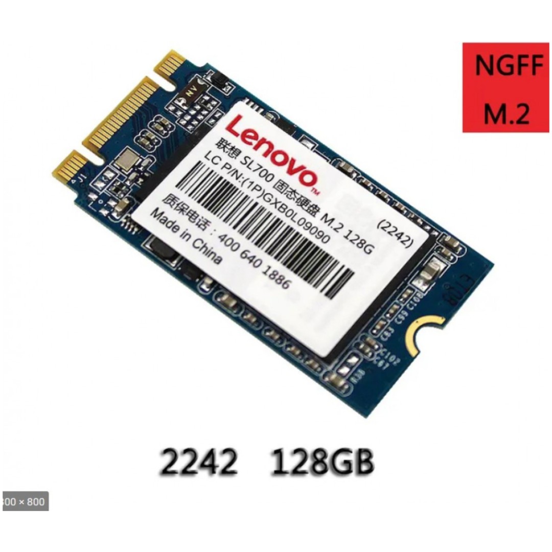 Disk SSD  M.2 42mm PCIe  128GB NVMe Lenovo OEM model 2242