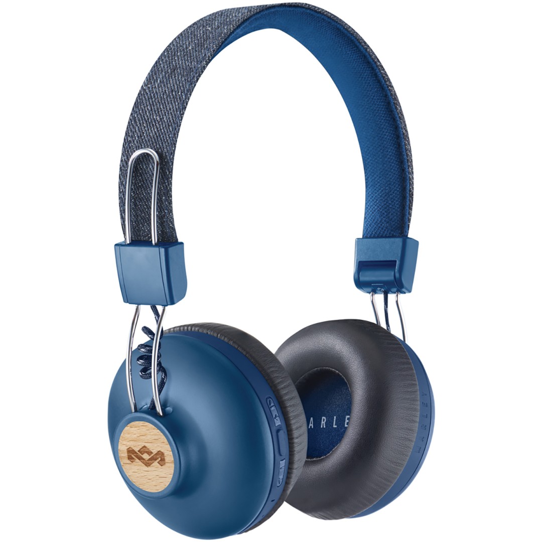 House of Marley Positive Vibration Bluetooth naglavne slušalke - denim