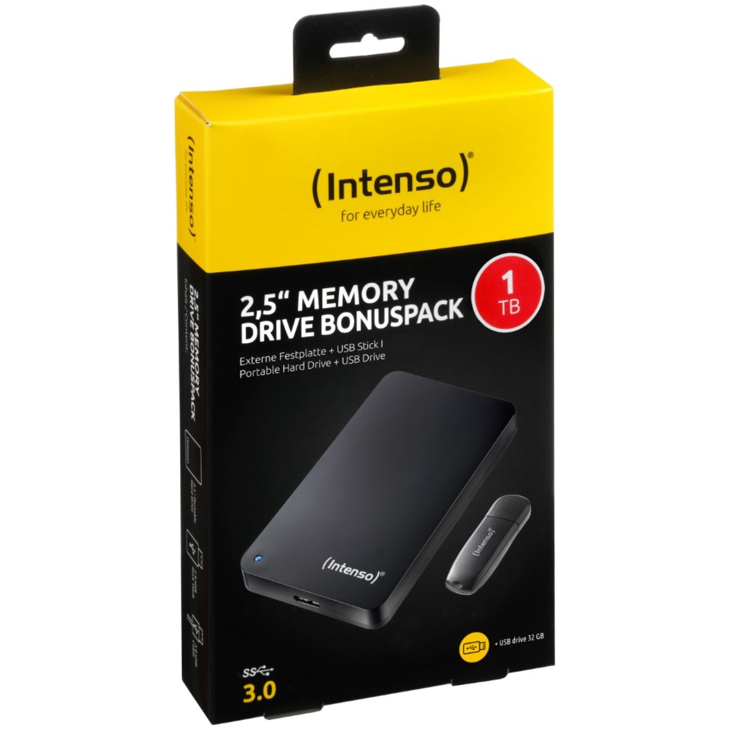 5" Memory Drive USB 3.0 Črn + USB ključek 32GB