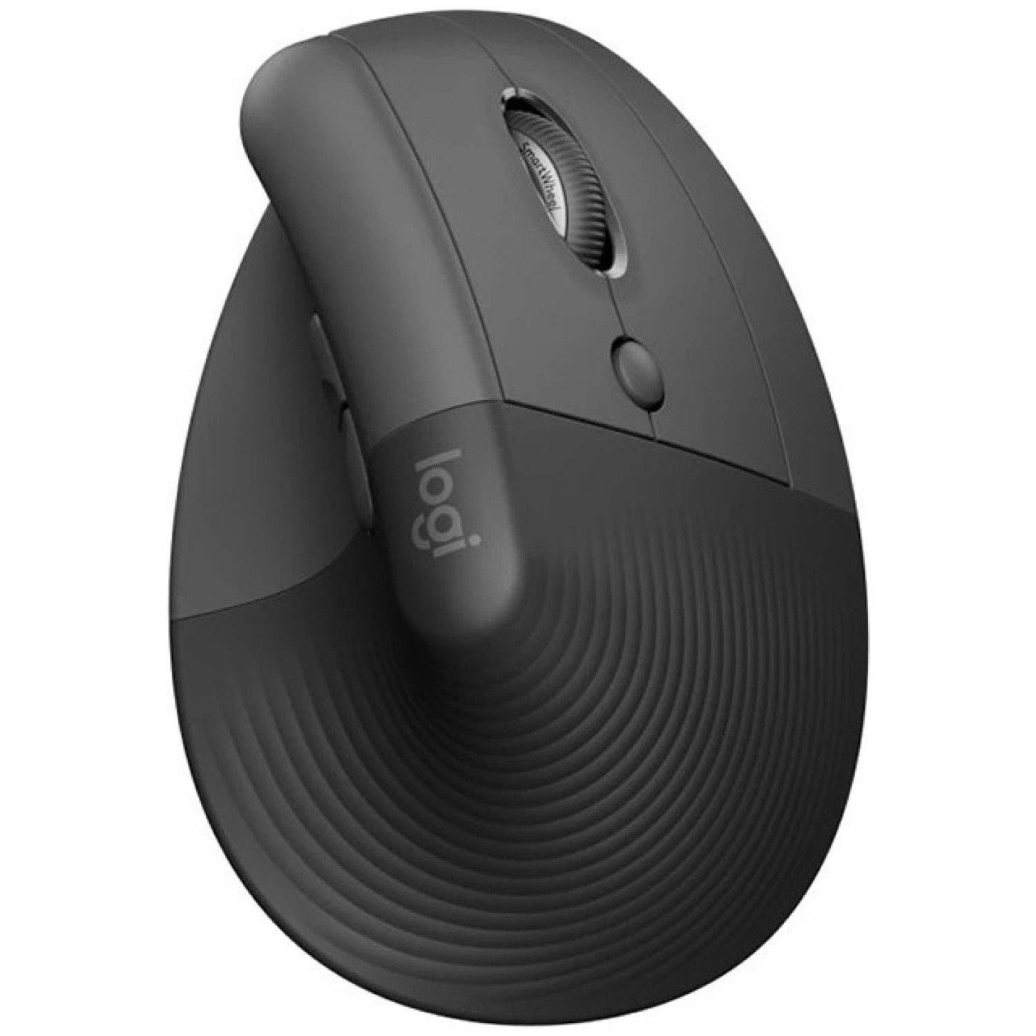 LOGITECH Lift vertical ergonomična brezžična optična črna miška