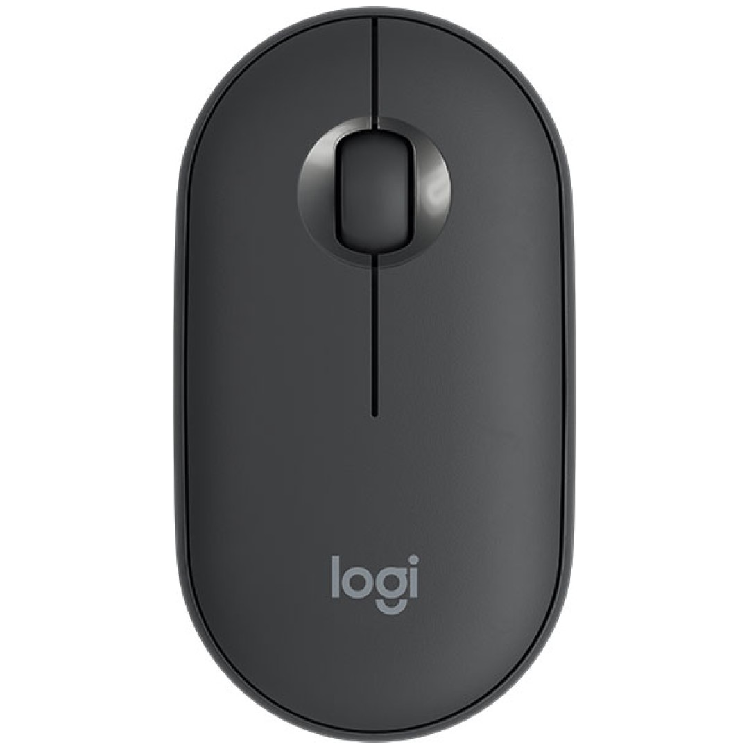 Miš Logitech brezžična + Bluetooth optična M350 grafitna Pebble (910-005718)