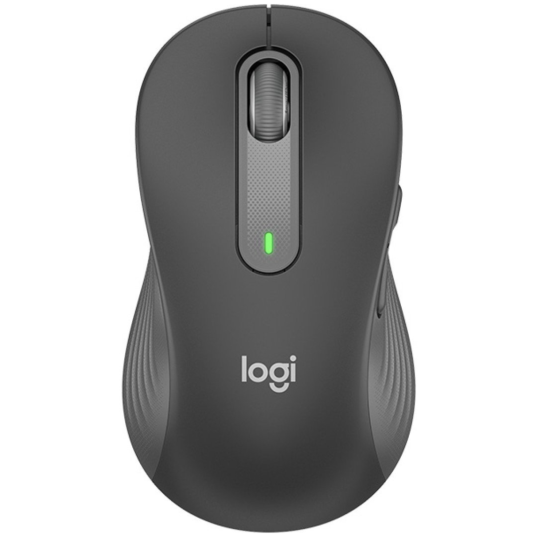 Miš brezžična + Bluetooth za levičarje Logitech M650 2000DPI Signature velikost L grafitna (910-006239)