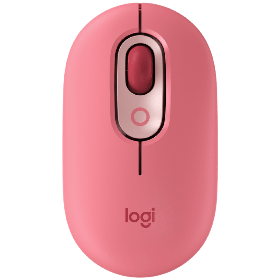 Miš  Logitech Brezžična Bluetooth POP Mouse z EMOJI - roza (910-006548)