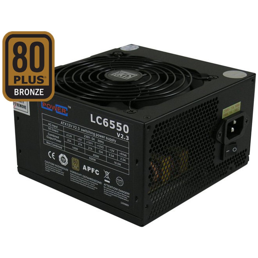Napajalnik - 550W LC Power LC6550 V2.3 80Plus Bronze (LC6550 V2.3)