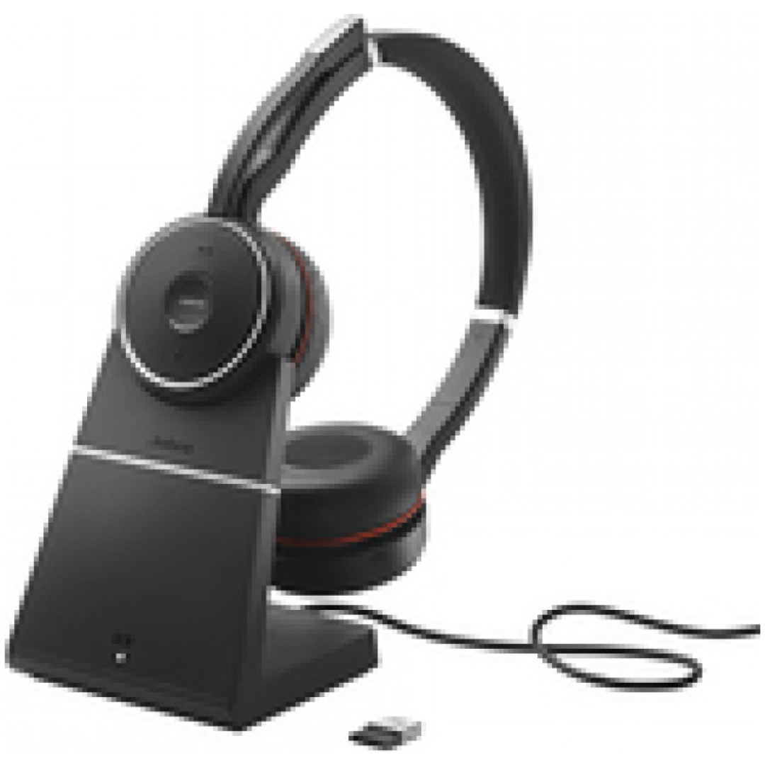 Slušalke Jabra brezžične Evolve 75+Charg.stand Link 370 UC (7599-838-199)