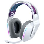 Slušalke brezžične naglavne 2.4GHz stereo Logitech G733 Lightspeed gaming z mikrofonom - bele (981-000883)