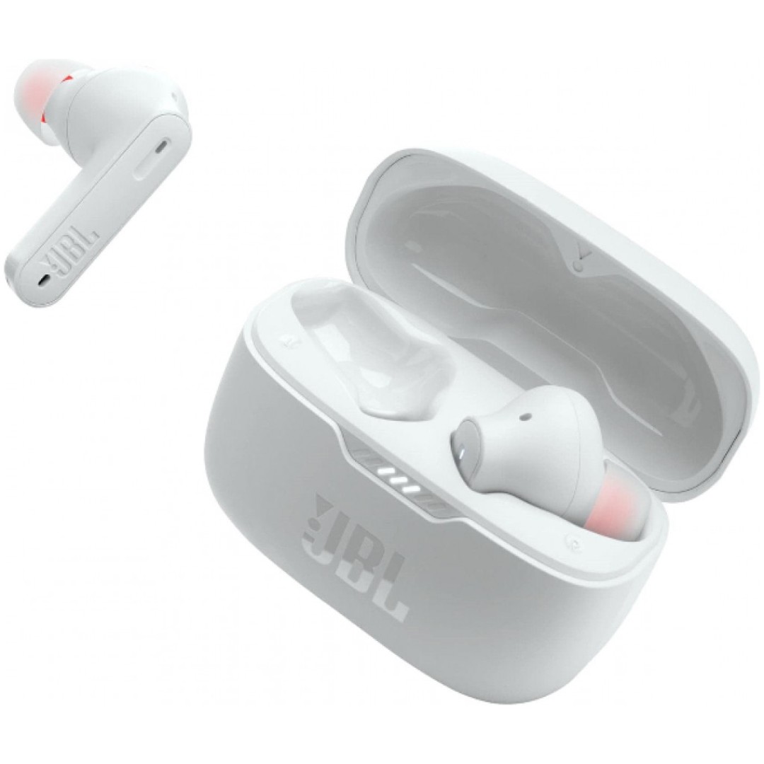 Slušalke brezžične ušesne Bluetooth stereo JBL Tune 230NC TWS - bele (230NC TWS)