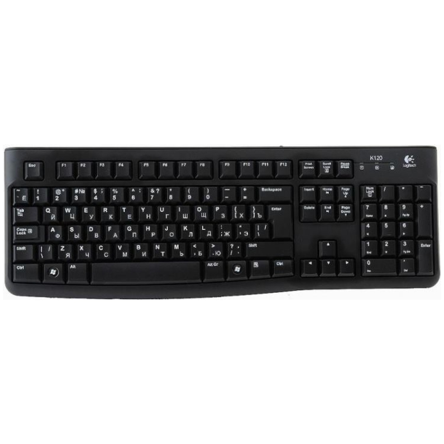 Tipkovnica Logitech K120 USB črna RUS