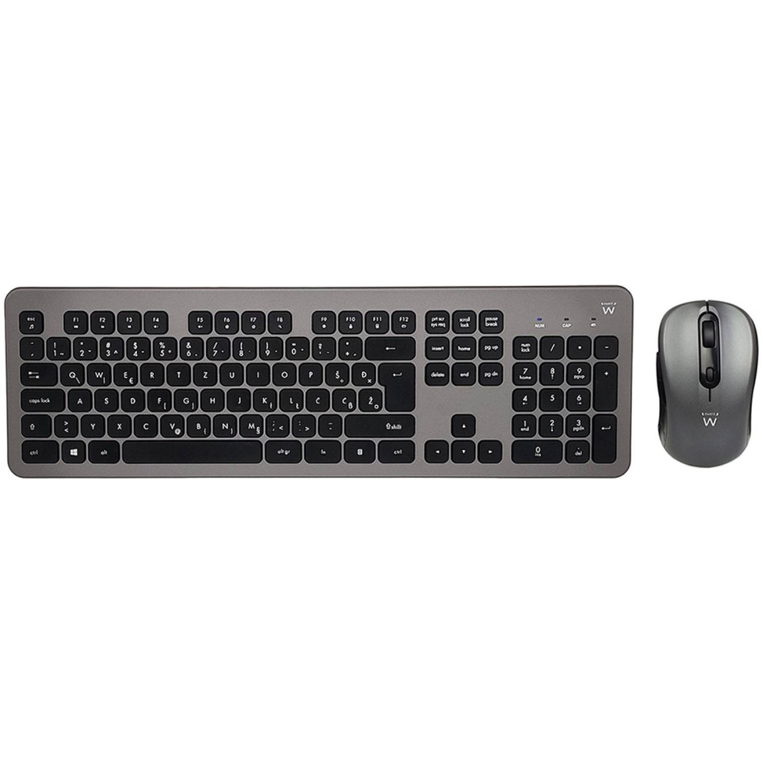 Tipkovnica in miška Ewent Wireless Scissor Keyboard and Mouse