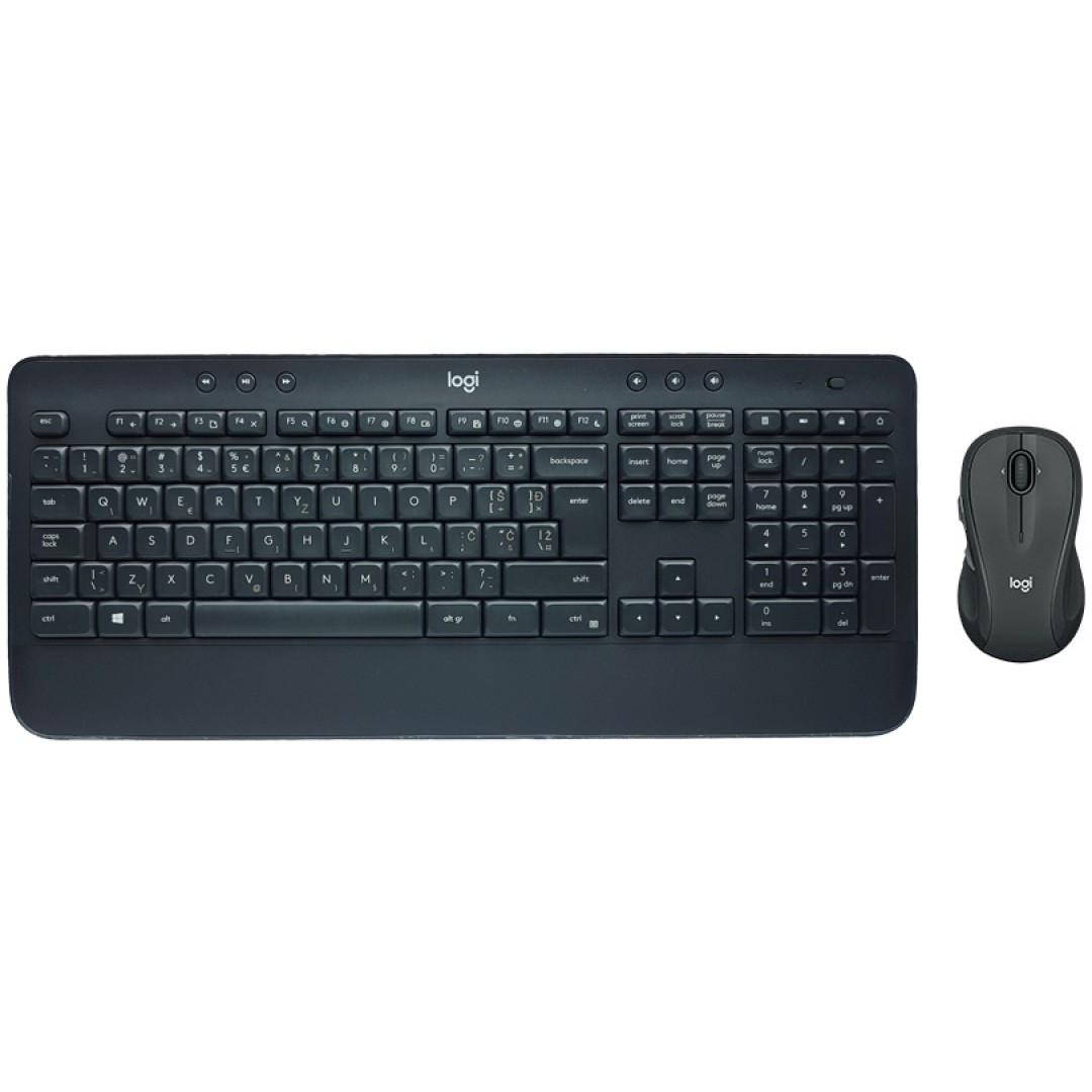 Tipkovnica in miš Logitech brezžična desktop MK545 SLO črna Unyfiying Combo advanced SLO gravura (920-008923)