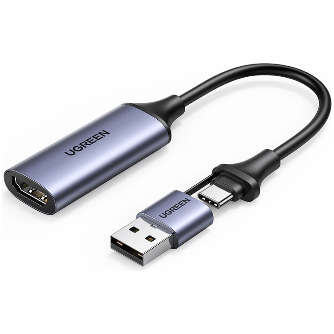 Ugreen USB adapter za zajem slike HDMI 4K na USB-C/A 1080p - box