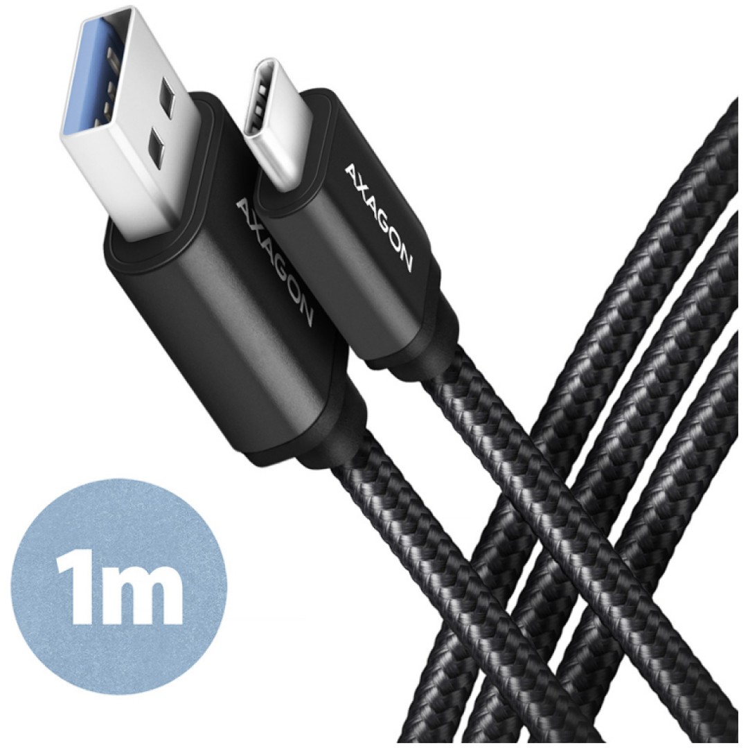 Axagon kabel USB-C na USB-A 3.2 1m
