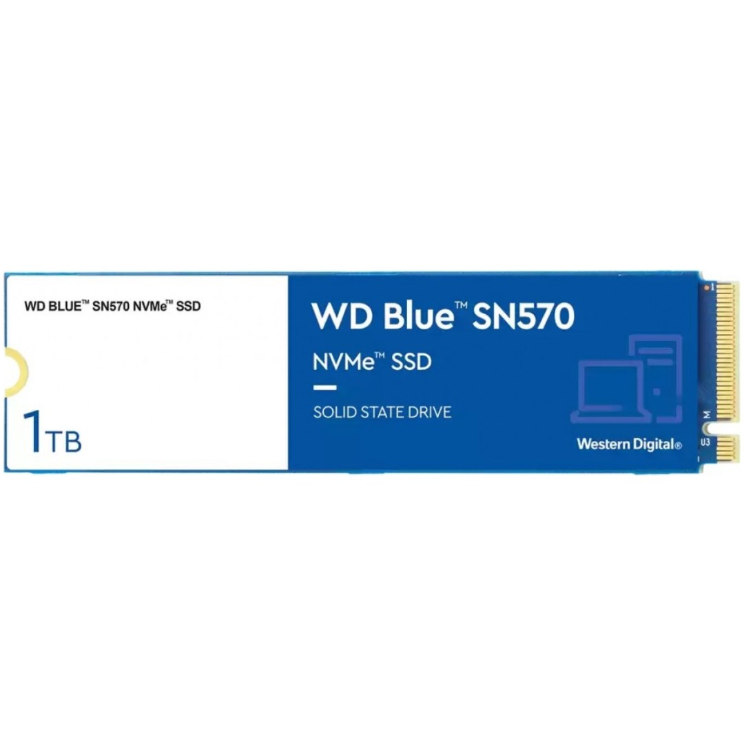 Disk SSD  M.2 80mm PCIe 1TB WD Blue SN570 Gaming NVMe 3500/3000MB/s (WDS100T3B0C)